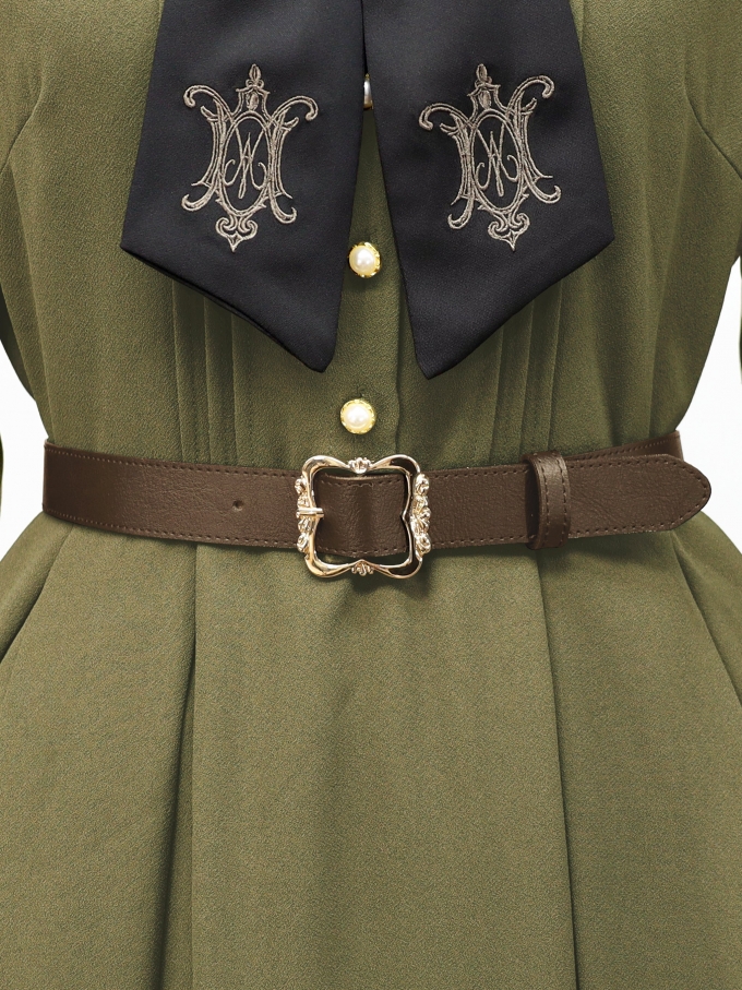 Antique buckle elastic belt