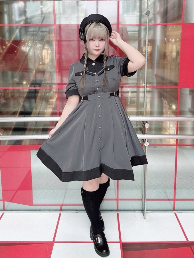 Shadow Hem バイカラーワンピース