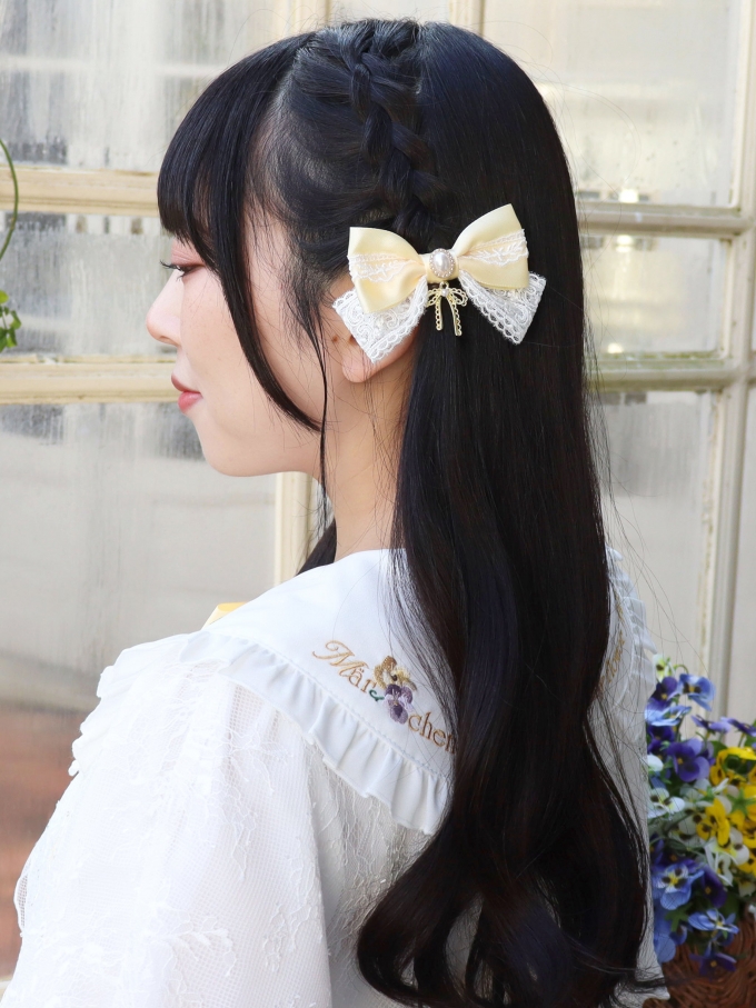 M?rchen Pansy ダブルリボンクリップ M?rchen Pansy ダブルリボンクリップ