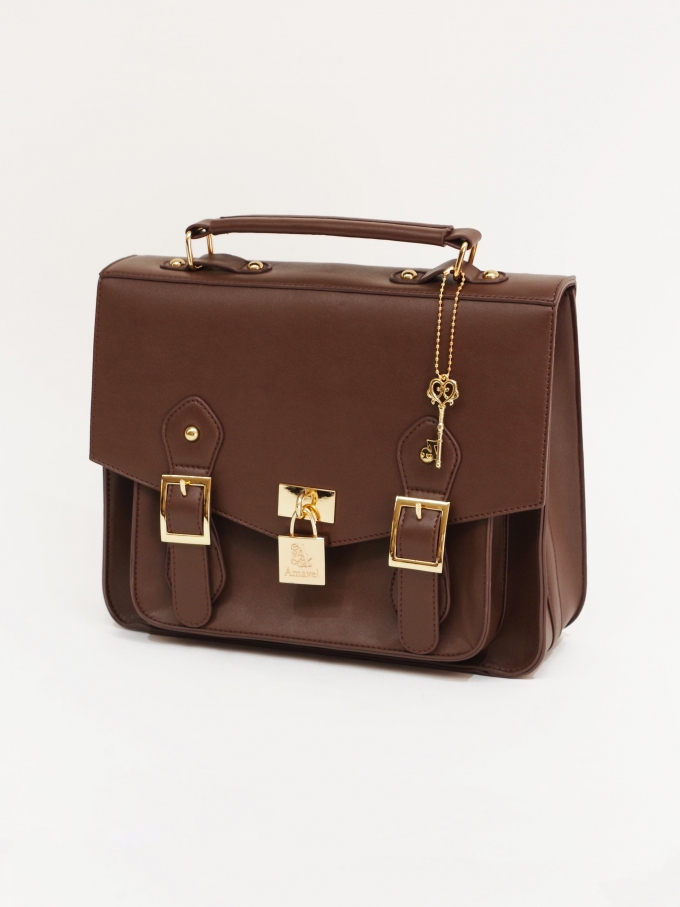 mini satchel bag with key