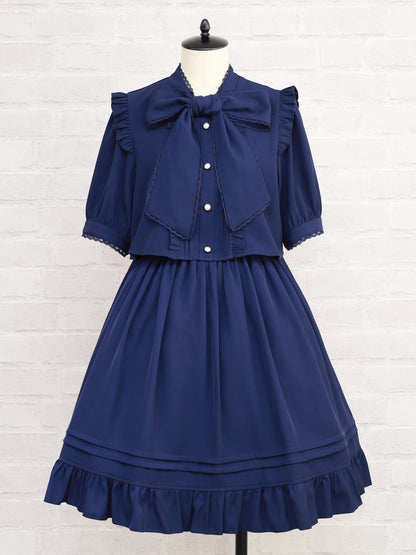 Pretty Frill ボウタイワンピース